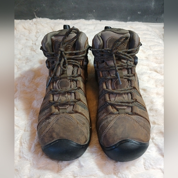 KEEN Men's Size 9.5D Utility Flint II Mid Waterproof Steel Toe Work Boots - Picture 3 of 10